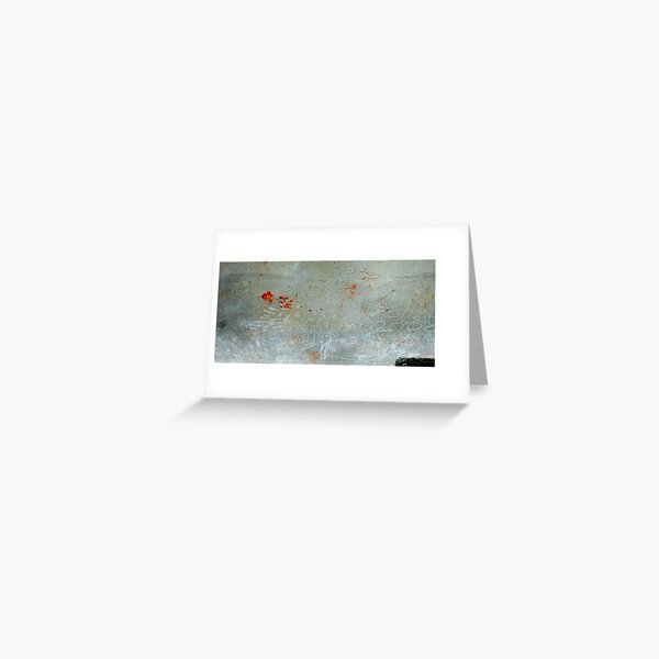 Artwork on my garage floor Greeting Card