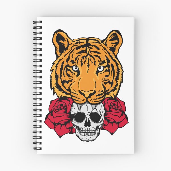 Item preview, Halloween skull and tiger designed and sold by veczock.