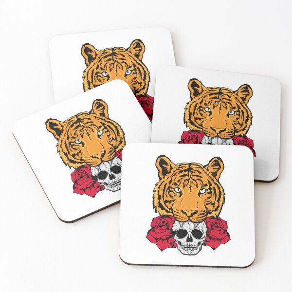 Item preview, Halloween skull and tiger designed and sold by veczock.