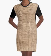 Burlap Graphic T-Shirt Dress