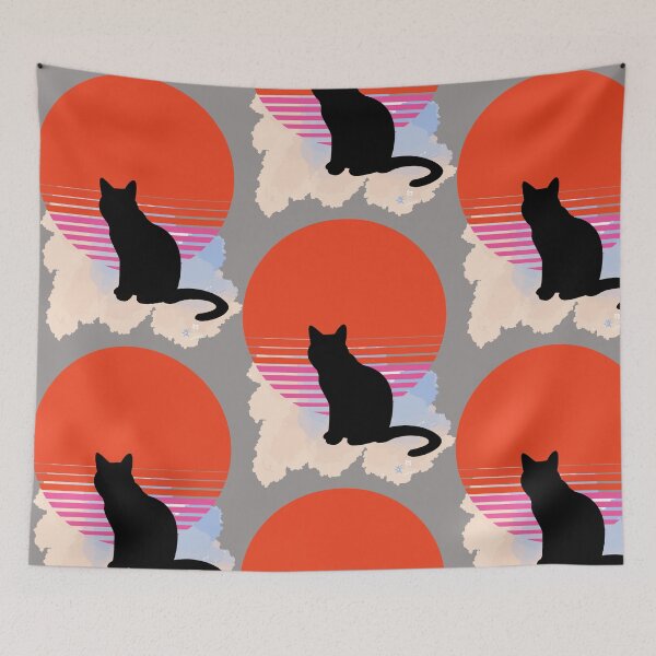 Item preview, Cat Watching Sunset Funny Cat Lover designed and sold by wijit.