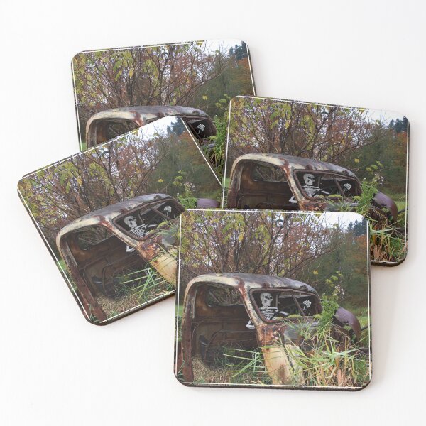 Item preview, photo skeleton in truck (front) designed and sold by mystudiocreate.