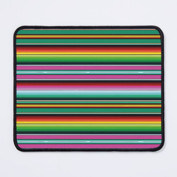 Item preview, Sarape Saltillo Verde mexican stripe pattern vibrant fabric poncho serape designed and sold by T-Mex.
