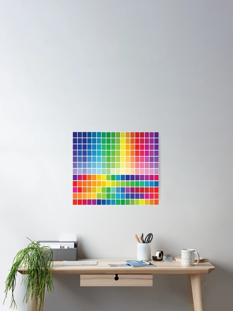Thumbnail 2 of 3, Poster, Abstract Color Chart Palette Guide designed and sold by CroDesign.