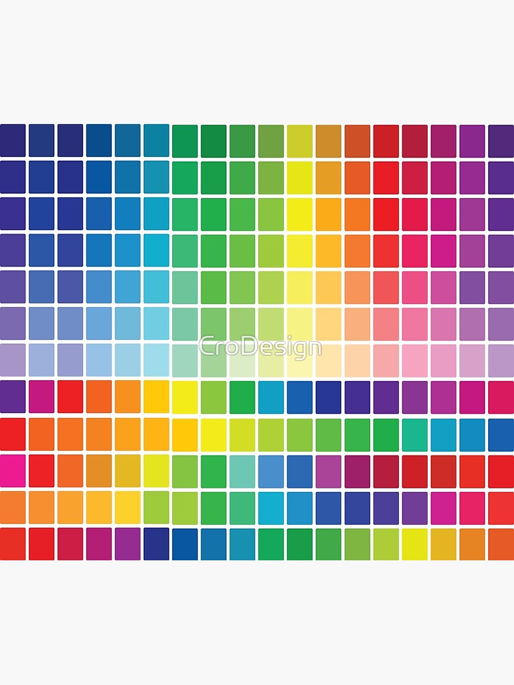 Abstract Color Chart Palette Guide Art Print For Sale By Crodesign