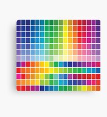 Abstract Color Chart Palette Guide Canvas Print