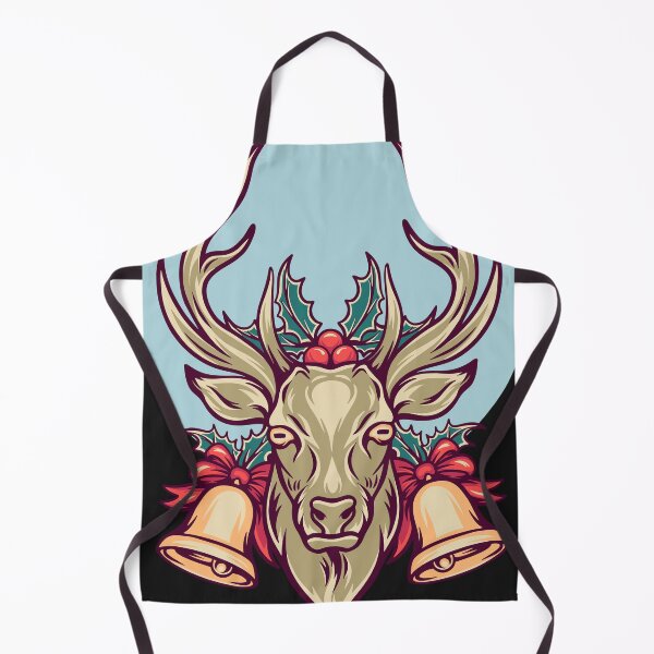 Item preview, Deer Christmas - Retro Illustration designed and sold by STR Graphs.