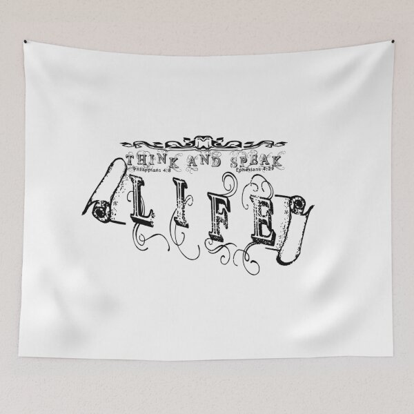 Item preview, think and speak life Philippians 4:8 and Ephesians 4:29 designed and sold by Christian P Bolante.