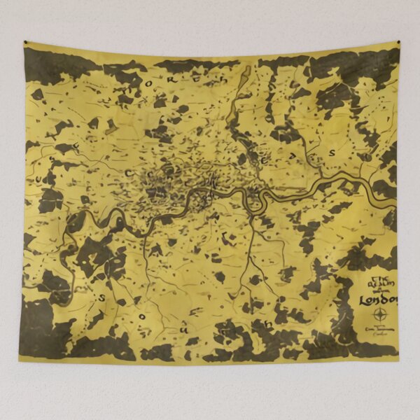 Item preview, Vintage Map Flat Earth designed and sold by Fredromo.