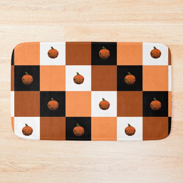 Item preview, Halloween pumpkins geometric pattern designed and sold by Rosefurn.
