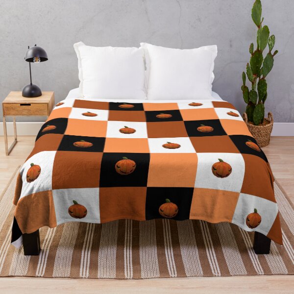 Item preview, Halloween pumpkins geometric pattern designed and sold by Rosefurn.
