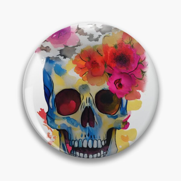 Item preview, Skull and Botany - Floral Splash! designed and sold by freshWaterCo.