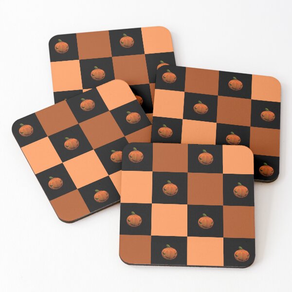 Item preview, Halloween pumpkins geometric pattern designed and sold by Rosefurn.