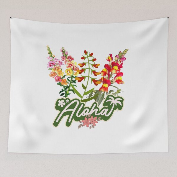 Item preview,  Aloha Hawaii Vintage Snapdragons nature Tropical flower Trips and Travel Summer  designed and sold by Affuabbu.