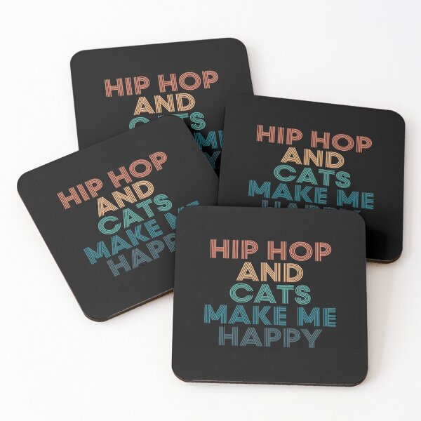 Item preview, Hip hop And Cats Make Me Happy- Gift for Hip hop & Cats Fans designed and sold by kindxinn.