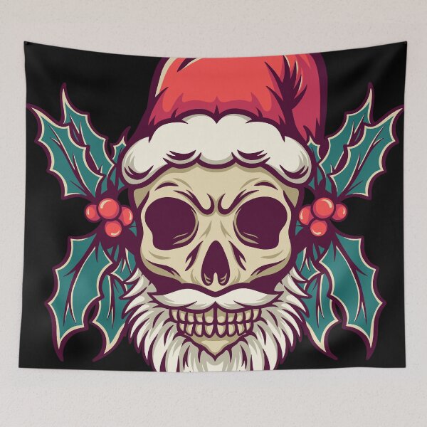 Item preview, Skull Christmas - Retro Illustration designed and sold by STR Graphs.