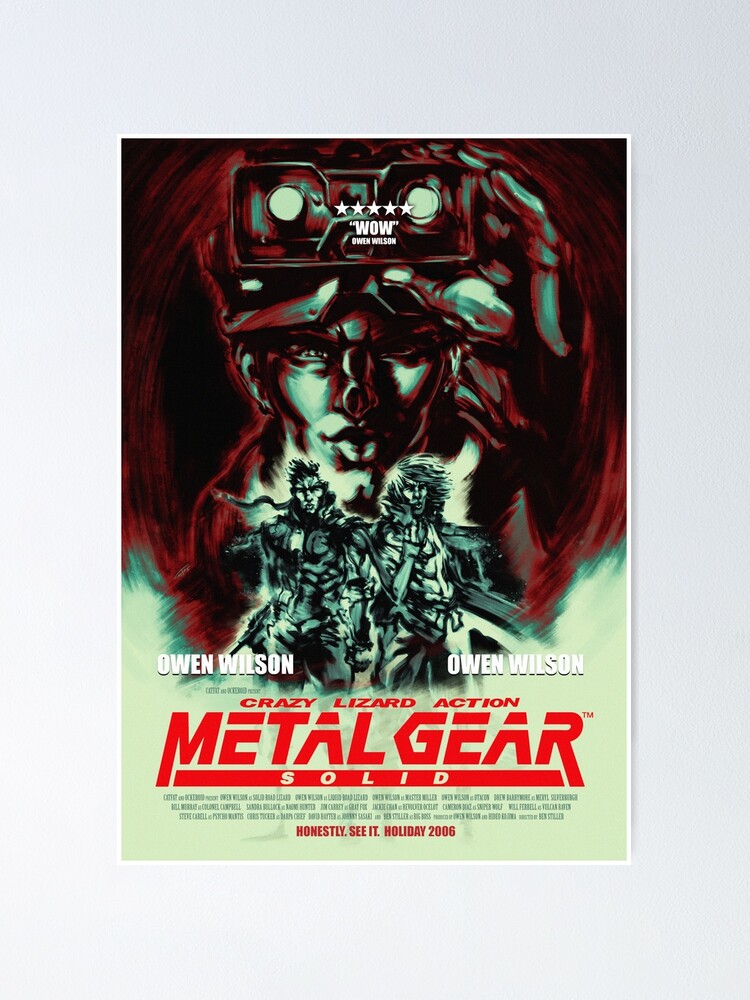 Alternate view of Metal Gear Owen Wilson Poster