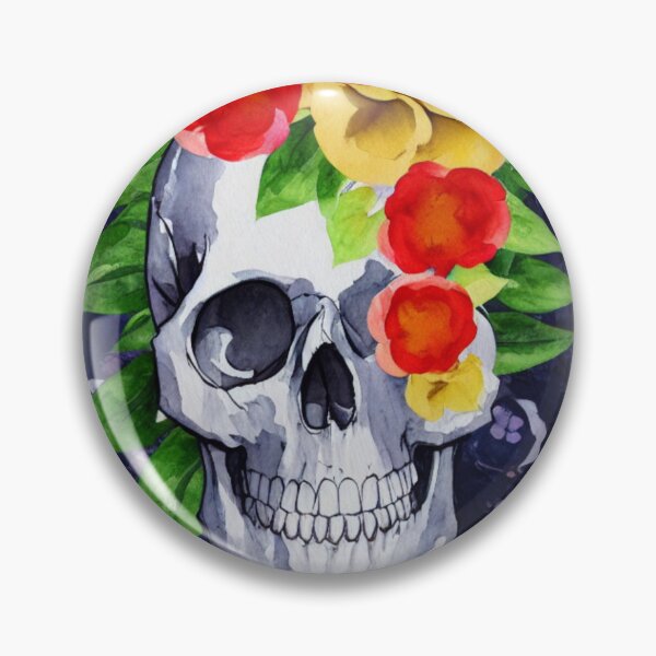 Item preview, Skull and Botany - Faded Floral Night designed and sold by freshWaterCo.