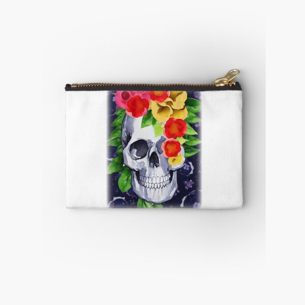 Item preview, Skull and Botany - Faded Floral Night designed and sold by freshWaterCo.