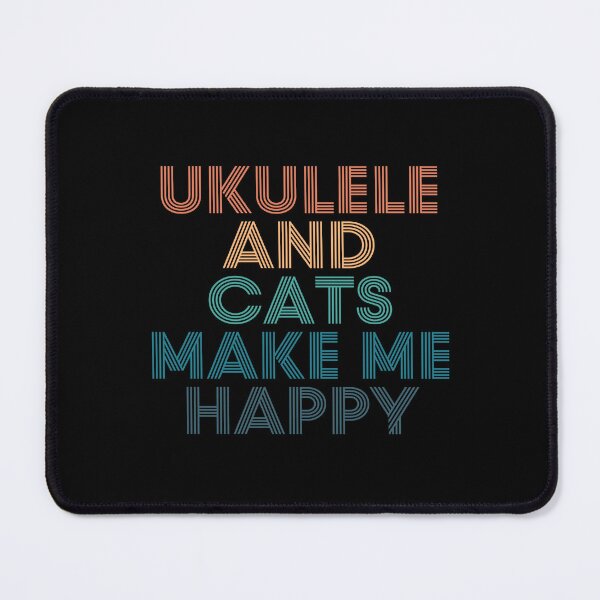 Item preview, Ukulele And Cats Make Me Happy- Gift for Ukulele & Cats Fans designed and sold by kindxinn.