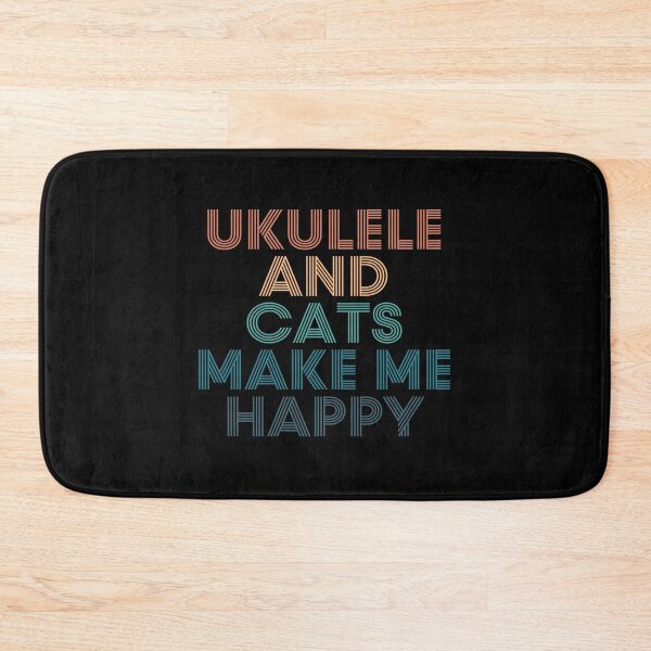 Item preview, Ukulele And Cats Make Me Happy- Gift for Ukulele & Cats Fans designed and sold by kindxinn.
