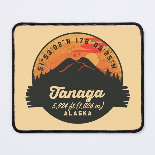 Item preview, Tanaga Volcano Souvenir Badge Alaska designed and sold by mountainfad.