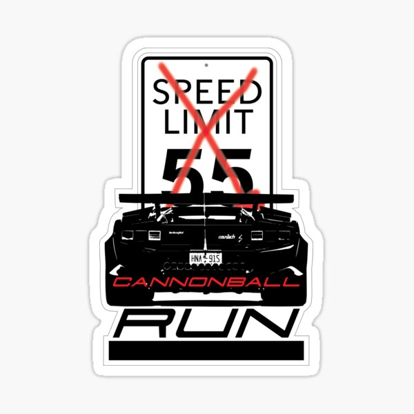 The Cannonball Run Sticker for Sale by silkdegreestees