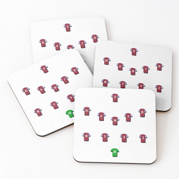 Item preview, AVFC 4-5-1 (green background)   designed and sold by LegacyBluesShop.