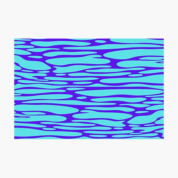 Item preview, Abstract blue puddles designed and sold by calibrit.