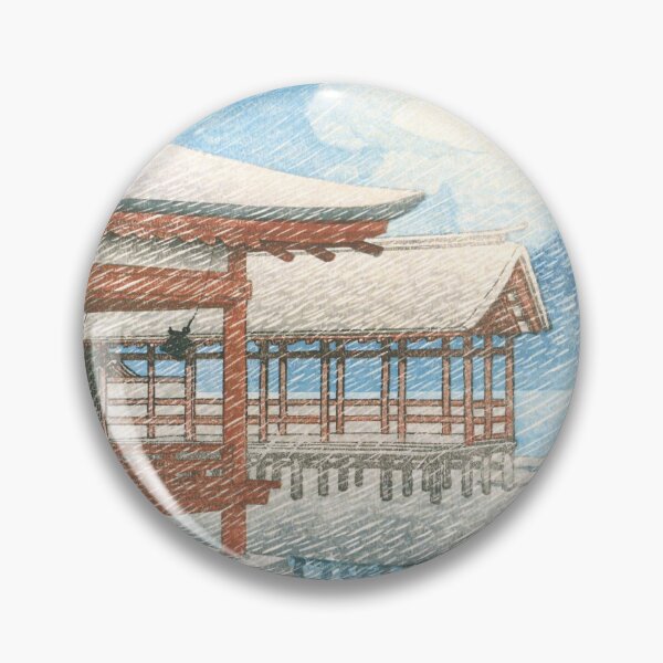 Item preview, Snow on a Clear Day at Miyajima by Kawase Hasui designed and sold by Takeda-art.
