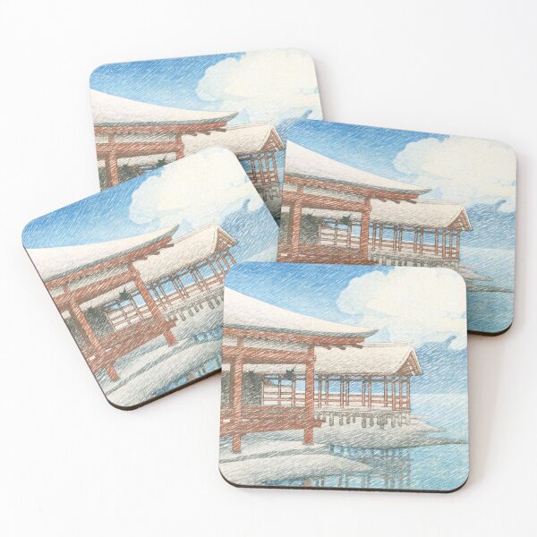 Item preview, Snow on a Clear Day at Miyajima by Kawase Hasui designed and sold by Takeda-art.