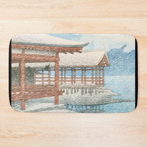 Item preview, Snow on a Clear Day at Miyajima by Kawase Hasui designed and sold by Takeda-art.