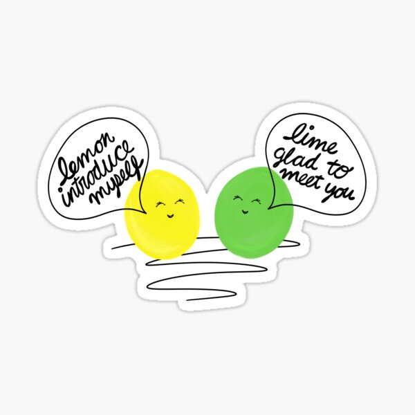 Funny and Adorable Fruit Friends Sticker