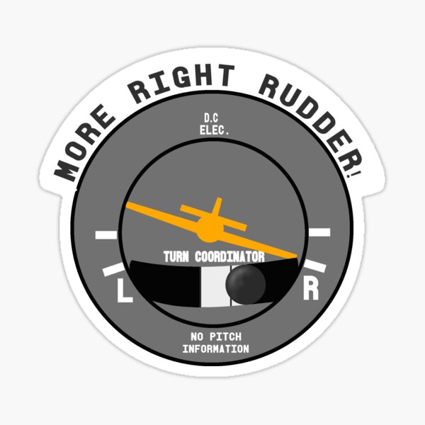 More Right Rudder CFI Flight Instructor Design Sticker