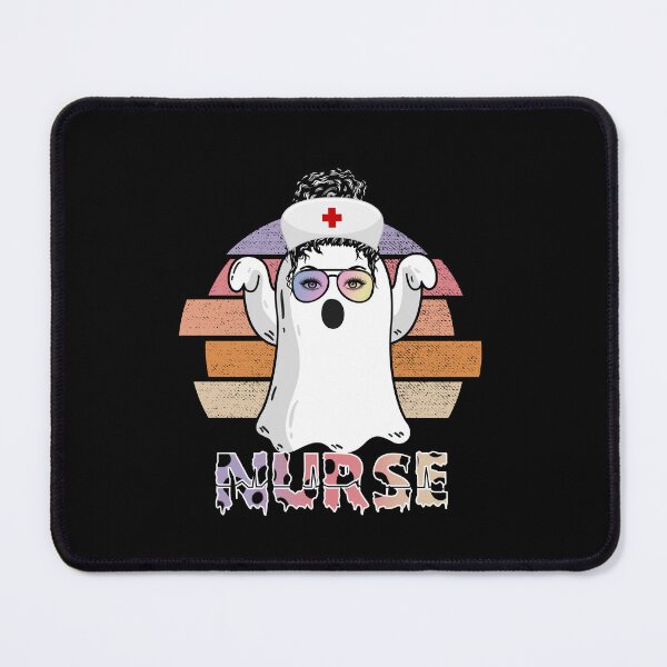 Item preview, Halloween Nurse leopard ghost messy bun hair and sunglasses  designed and sold by Mac Store.