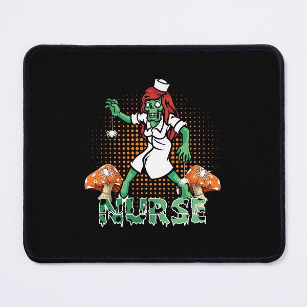 Item preview, Halloween zombie Nurse leopard mushroom with spiders designed and sold by Mac Store.