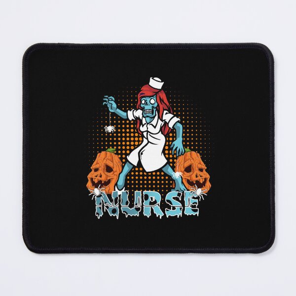 Item preview, Halloween zombie Nurse leopard pumpkins with spiders designed and sold by Mac Store.