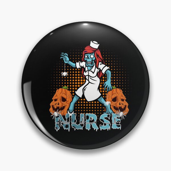 Item preview, Halloween zombie Nurse leopard pumpkins with spiders designed and sold by Mac Store.