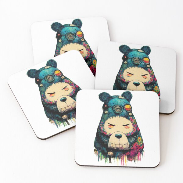 Item preview, monkey bear street art color designed and sold by keyd-studio.
