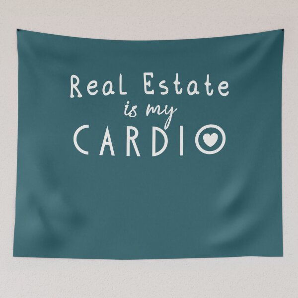 Aperçu de l'œuvre L'immobilier est mon cardio créée et vendue par Nelle-Raynor.