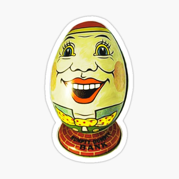 Nursery Print Humpty Dumpty Prints Stickers Etc Sticker For Sale By Mick560 Redbubble