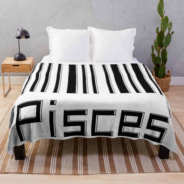 Item preview, Pisces Barcode Zodiac Sign Horoscope designed and sold by I-Cant-We-Can.