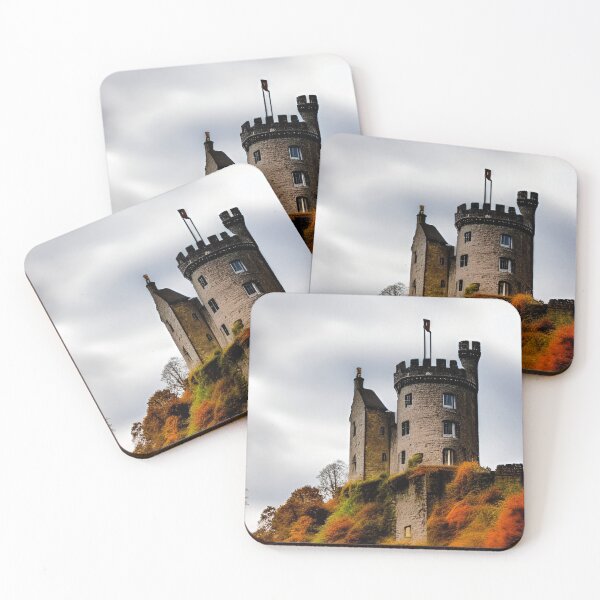 Item preview, Matlock Castle and clouds in autumn designed and sold by pixlat3d.