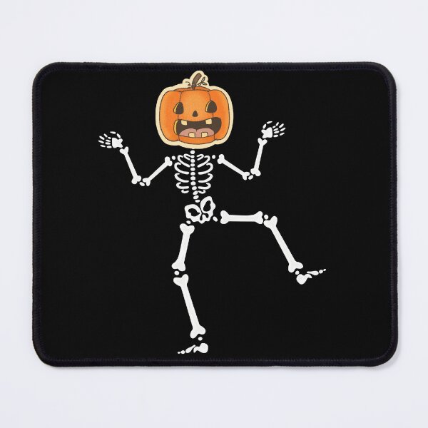 Item preview, Dancing Skeletons Dance Challenge Halloween Scary Skeleton with Orange Pumpkin Head | Rocker Skeleton Hand Rock On Costume Funny Halloween designed and sold by FitBeast.