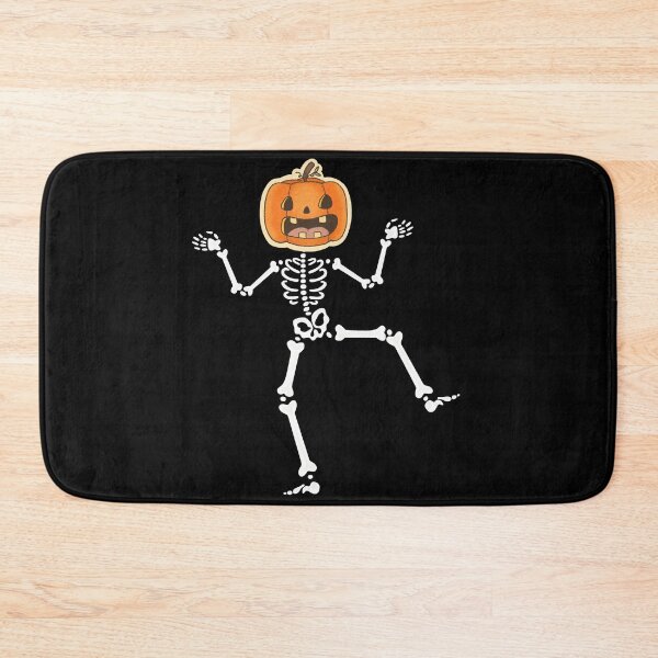 Item preview, Dancing Skeletons Dance Challenge Halloween Scary Skeleton with Orange Pumpkin Head | Rocker Skeleton Hand Rock On Costume Funny Halloween designed and sold by FitBeast.