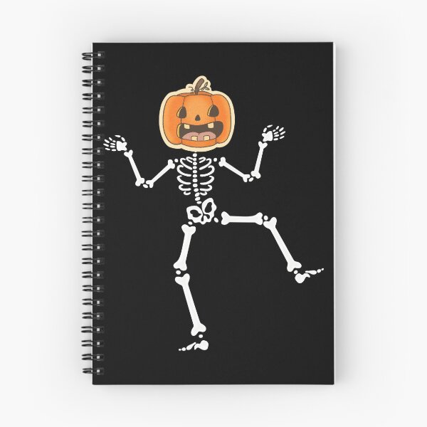 Item preview, Dancing Skeletons Dance Challenge Halloween Scary Skeleton with Orange Pumpkin Head | Rocker Skeleton Hand Rock On Costume Funny Halloween designed and sold by FitBeast.