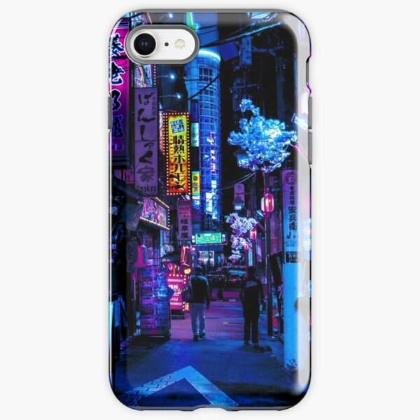 Blue Tokyo Alleys iPhone Tough Case