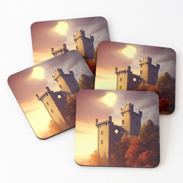 Item preview, Castle and clouds in autumn matlock stormhour designed and sold by pixlat3d.