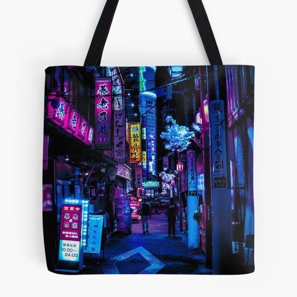 Artikelvorschau, Blaue Gassen von Tokio entworfen und verkauft von Neondreamscapes.