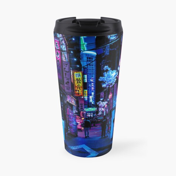 Blue Tokyo Alleys Travel Mug